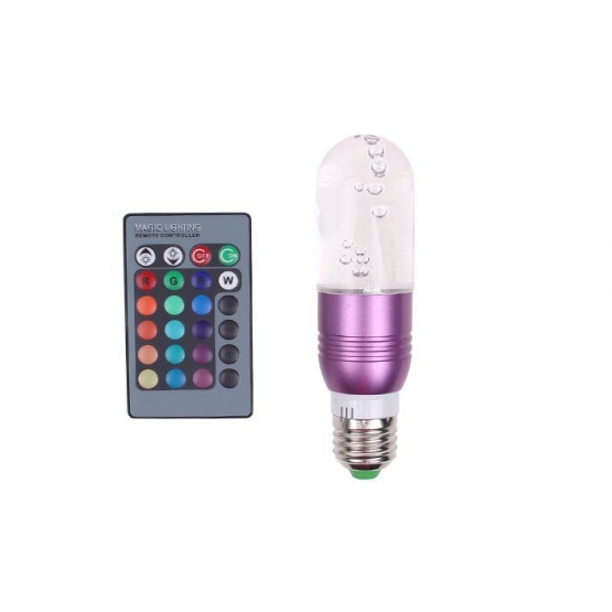 Farebná LED žiarovka s ovládačom
